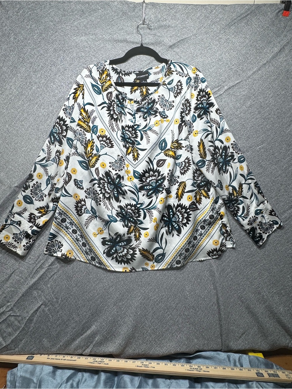 Vintage Liz Claiborne Floral Blouse Size XL NWOT+ Vintage Look